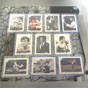 💜3/$20💜 10 Bruce Lee Dragon 2024 Silver Chrome Refractor Movie Cards WORTH $100